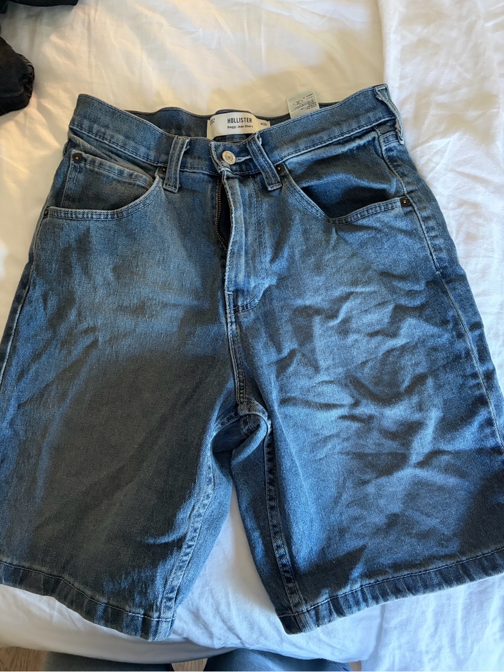 Hollister Men's Denim Jean Shorts Blue